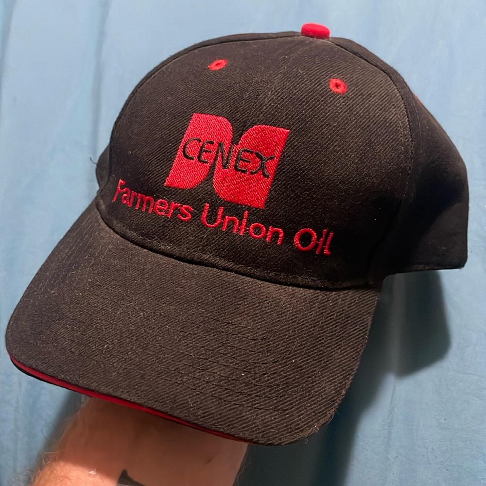 Cenex farmers union oil promotional adjustable cap
